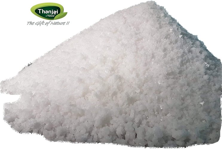 Thanjai Natural Indian Sea Salt 1000grams (Crystal) Traditionally Made 100% Natural (Jar)